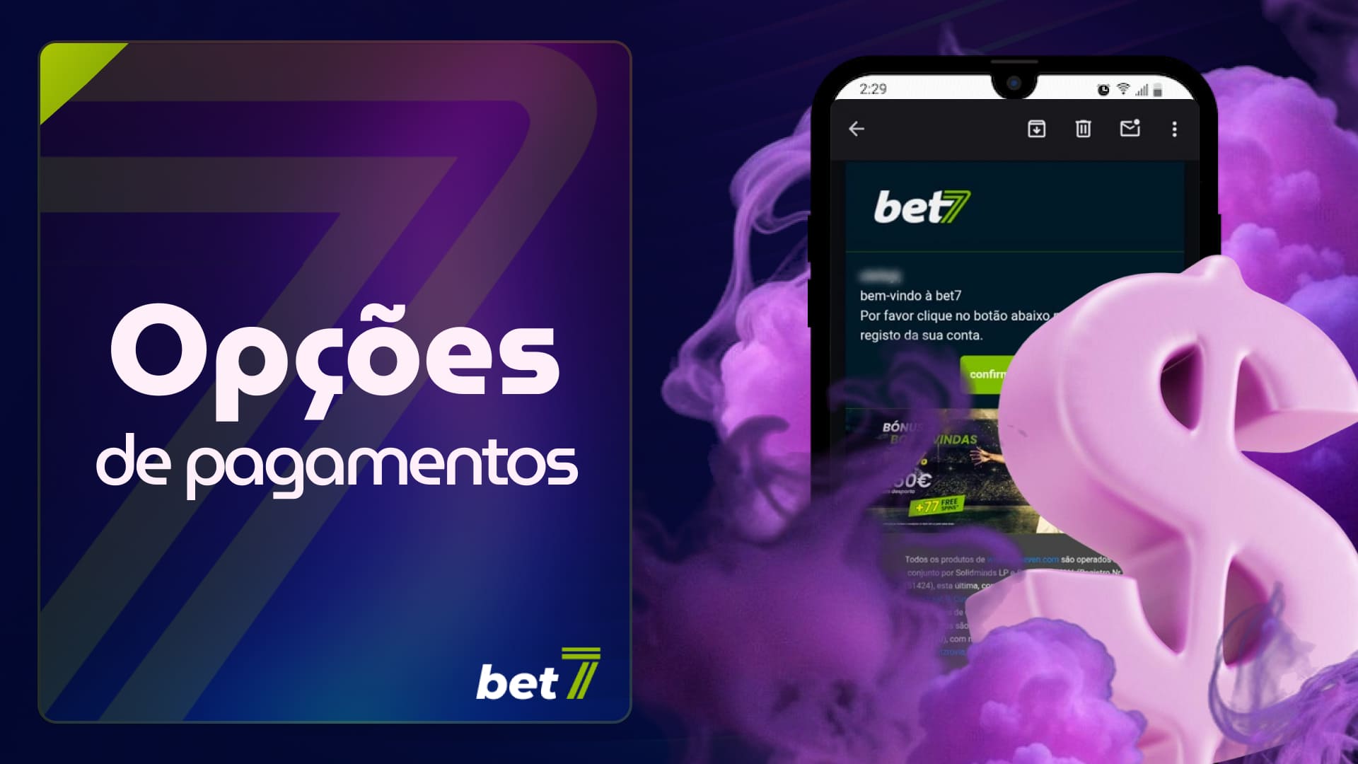 Informações gerais sobre os métodos de depósito em uma conta no aplicativo Bet7 Brasil, disponível na versão mobile da plataforma.