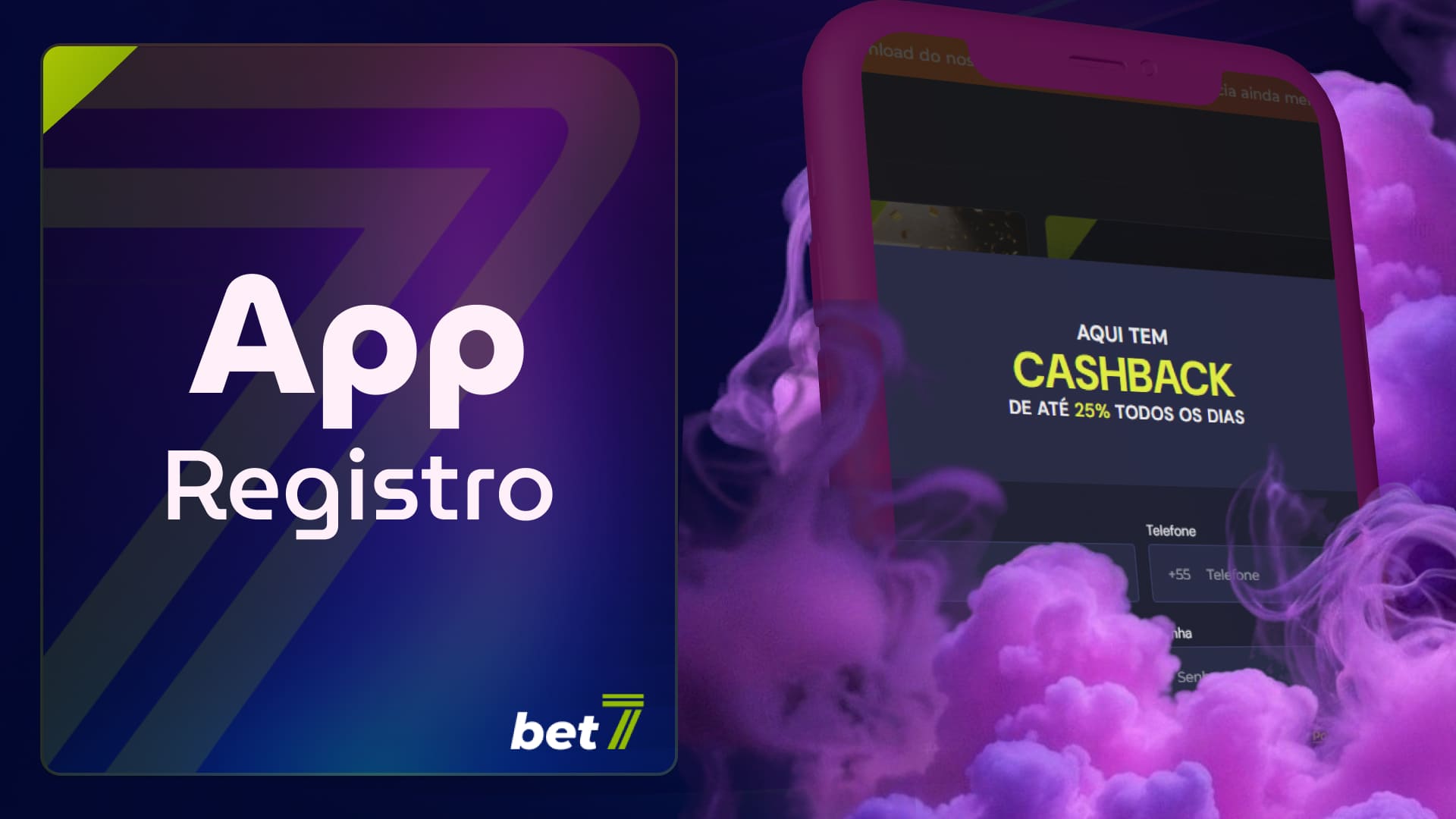 Aplicativo Bet7 Brasil: Informações gerais sobre o cadastro na plataforma utilizando o aplicativo móvel para Android e iOS.